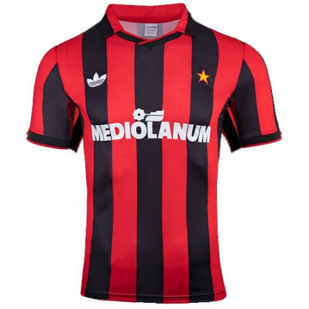 Billige Fotballdrakter AC Milan Retro Hjemmedraktsett 1991-1992 Kortermet
